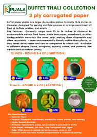 Best disposable paper plates in Boisar – premium eco-friendly disposable paper plates manufactured by Nirjala Ecoserve Solutions in Boisar, Maharashtra